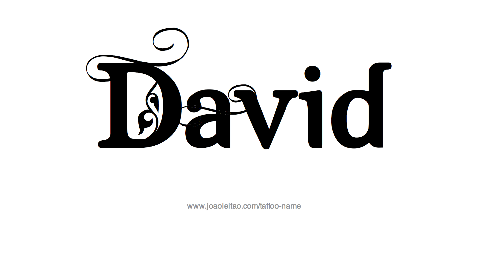 Tattoo Design Name David