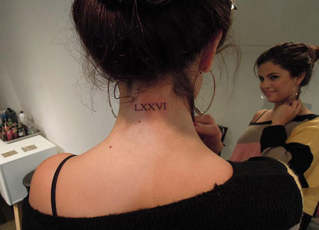 Selena Gomez tattoo famosos