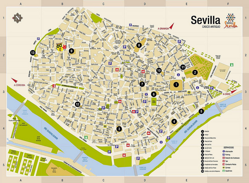 Mapas De Sevilha Espanha