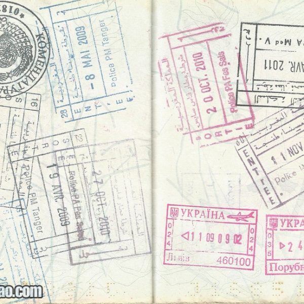 Peek Inside a Full Passport and be inspired to Travel