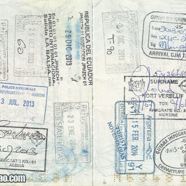 Peek Inside a Full Passport and be inspired to Travel