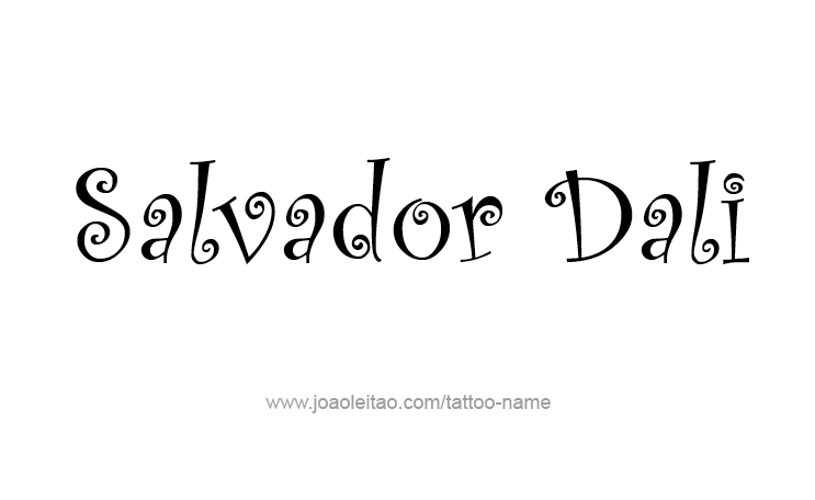 Tattoo Design Artist Name Salvador Dali