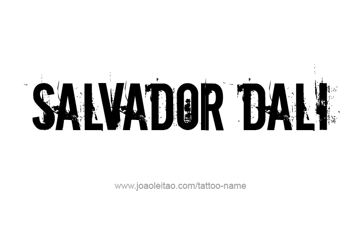 Tattoo Design Artist Name Salvador Dali