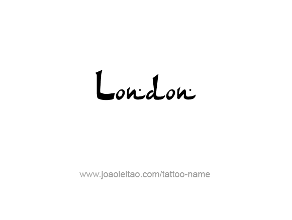 London City Name Tattoo Designs - Tattoos with Names