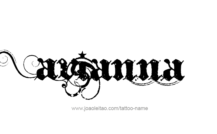 Avianna Name Tattoo Designs