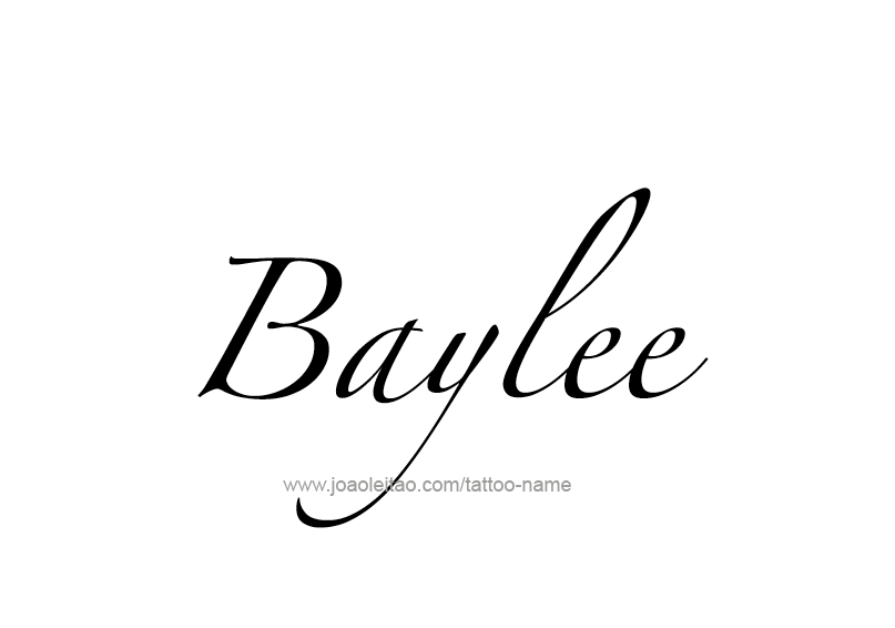 Tattoo Design Name Baylee 