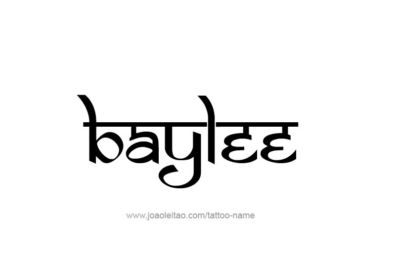 Tattoo Design Name Baylee 