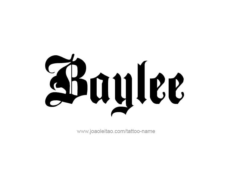 Tattoo Design Name Baylee 