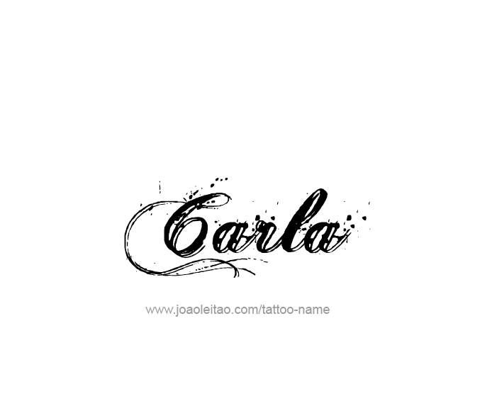 Carla Name Tattoo Designs