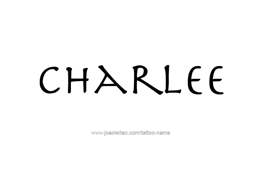 Tattoo Design Name Charlee  