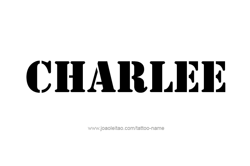 Tattoo Design Name Charlee  