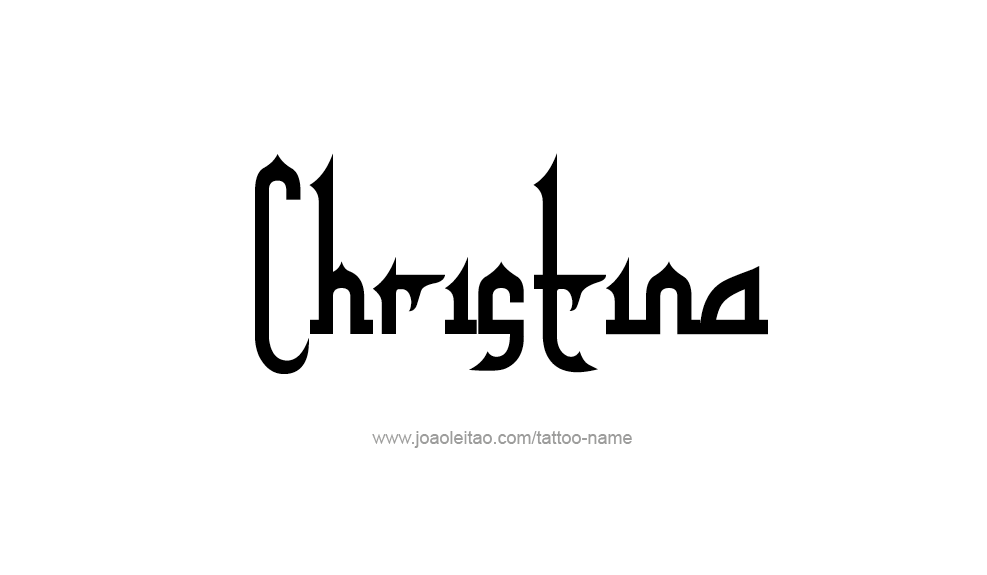 Christina Name Tattoo Designs