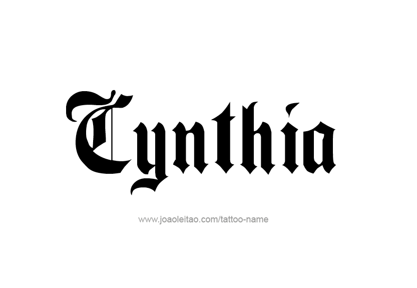 cynthia name design