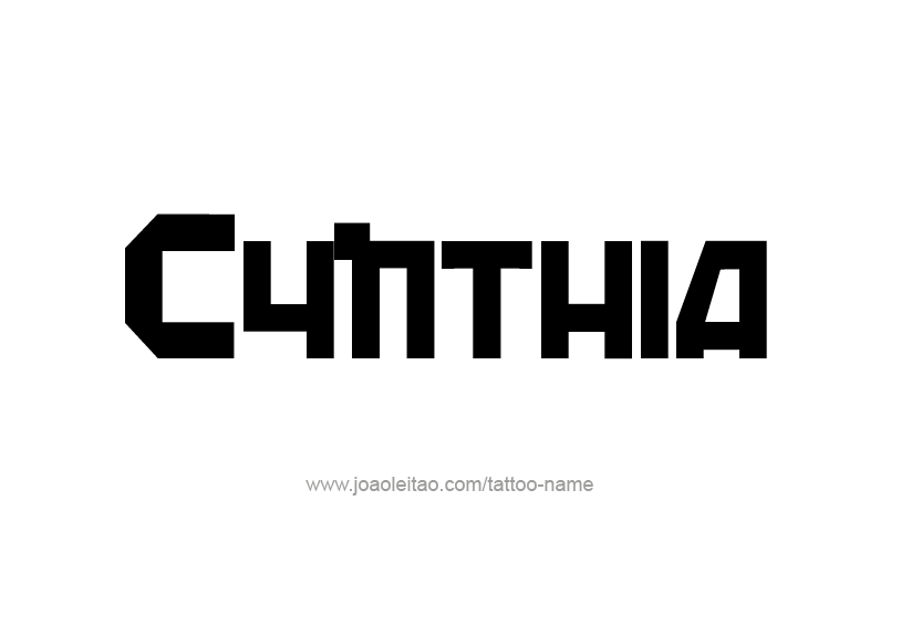 Cynthia Name Tattoo Designs