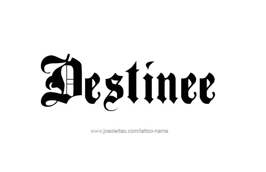 Destinee Name Tattoo Designs