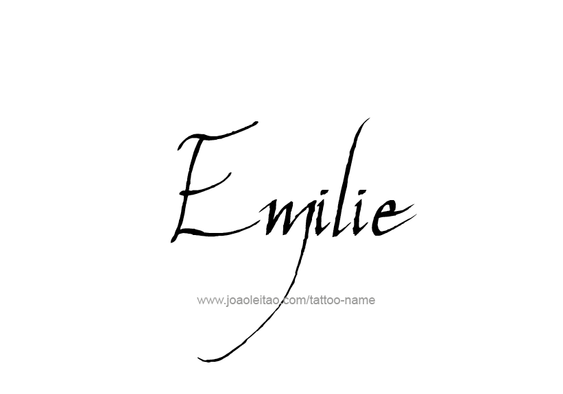 Tattoo Design Name Emilie   