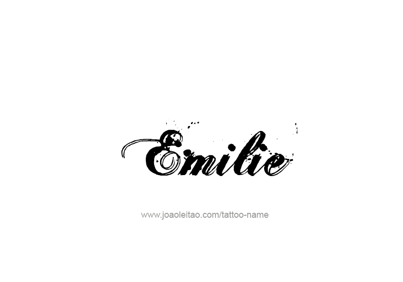 Tattoo Design Name Emilie   