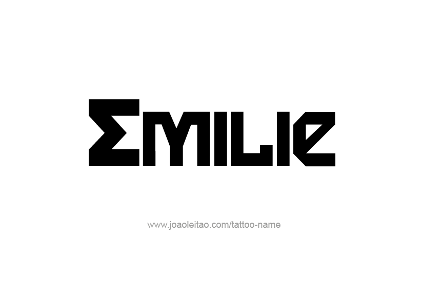 Tattoo Design Name Emilie   