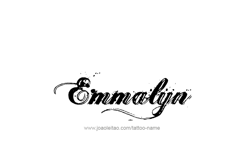 Emmalyn Name Tattoo Designs