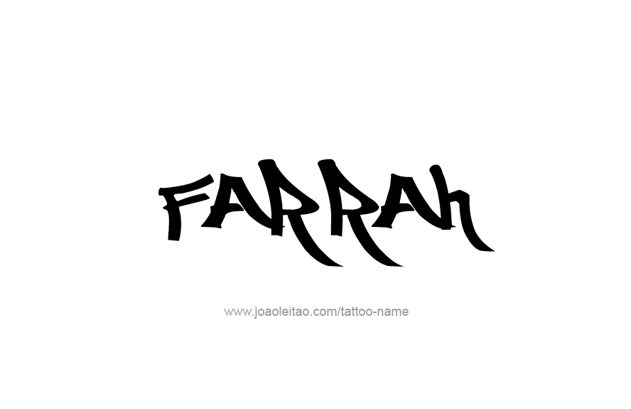 Tattoo Design Name Farrah   