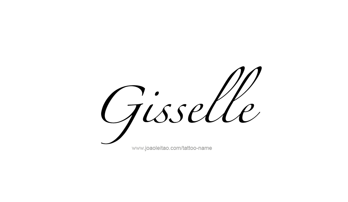 Gisselle Name Tattoo Designs