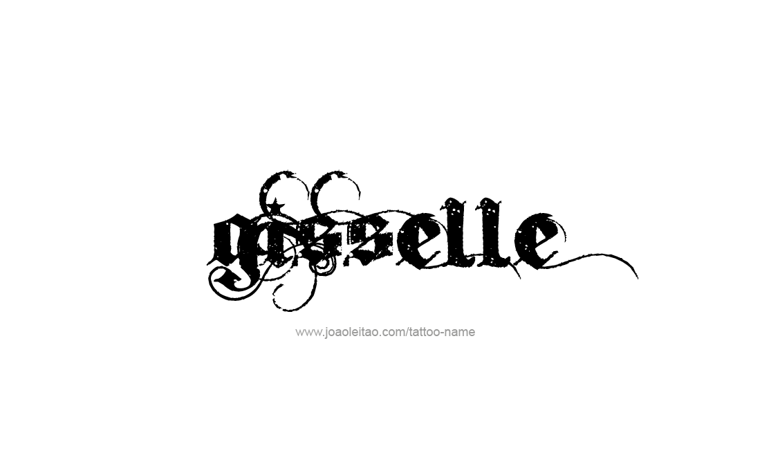 Tattoo Design Name Gisselle   