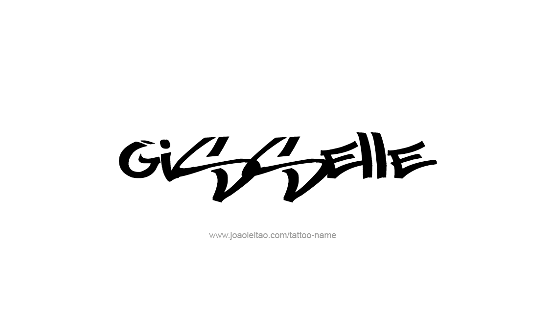 Tattoo Design Name Gisselle   