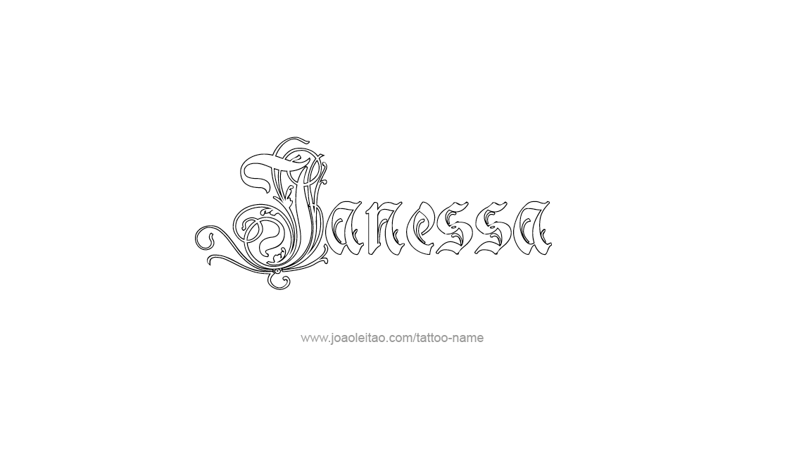 Tattoo Design Name Janessa   