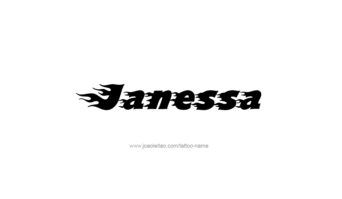 Tattoo Design Name Janessa   