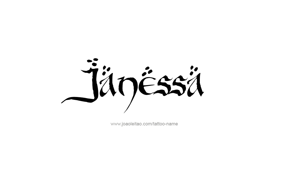 Tattoo Design Name Janessa   