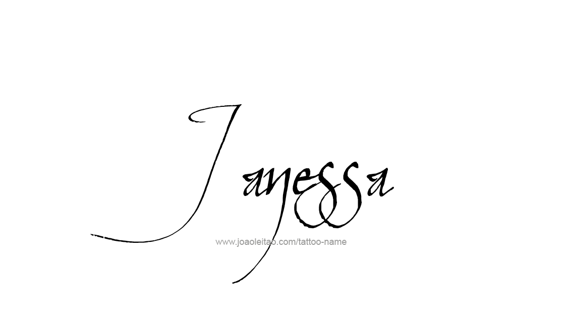 Tattoo Design Name Janessa   