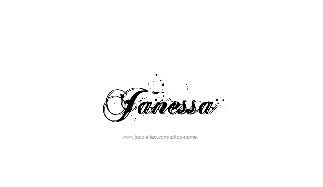 Tattoo Design Name Janessa   