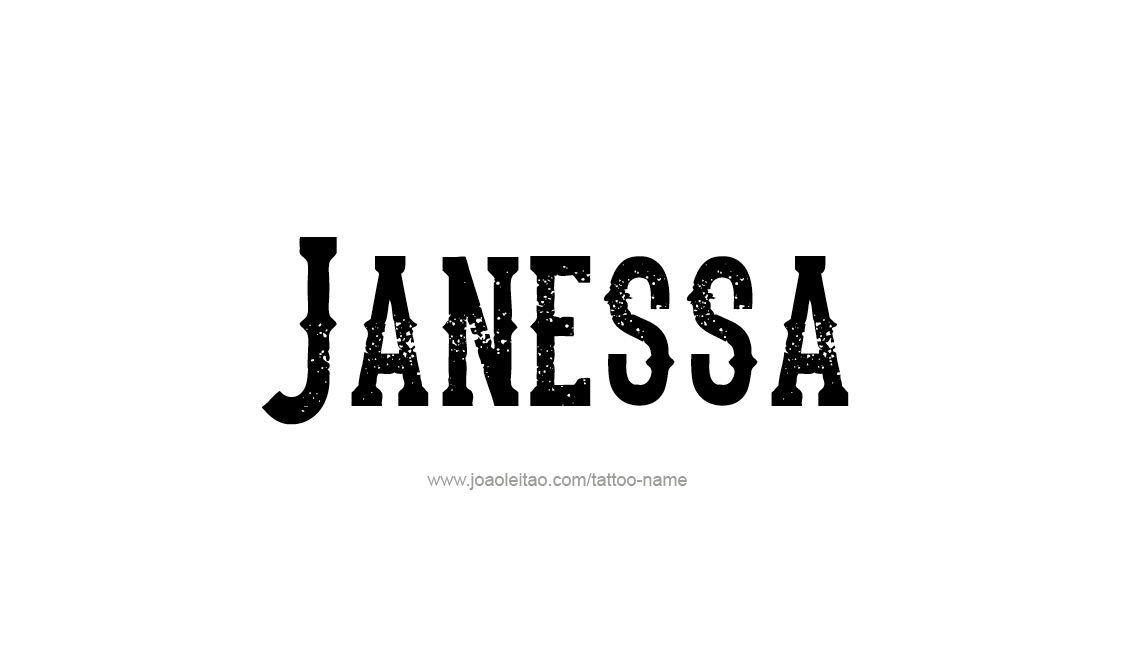 Tattoo Design Name Janessa   