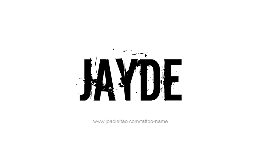 Jayde Name Tattoo Designs
