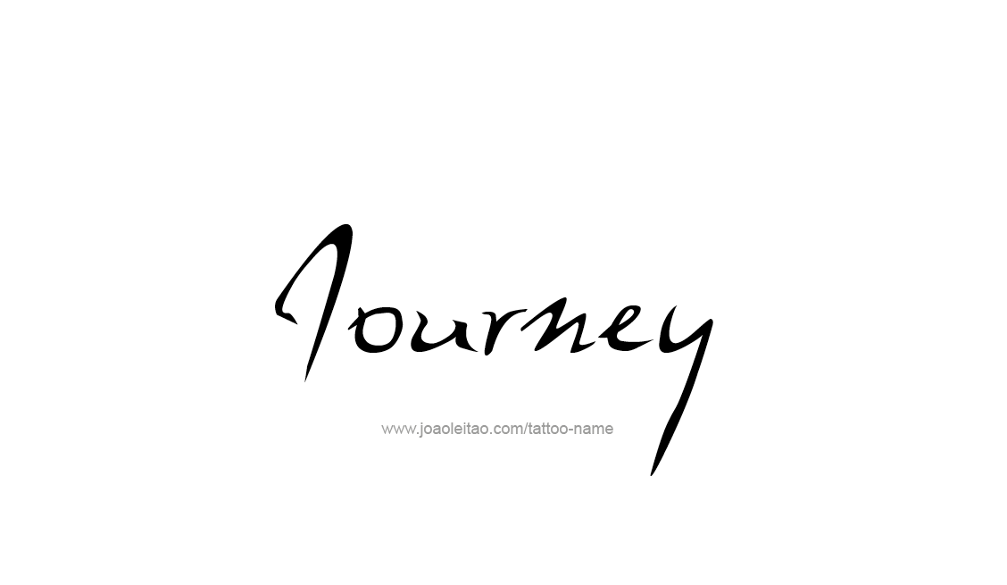Journey Name Tattoo Designs