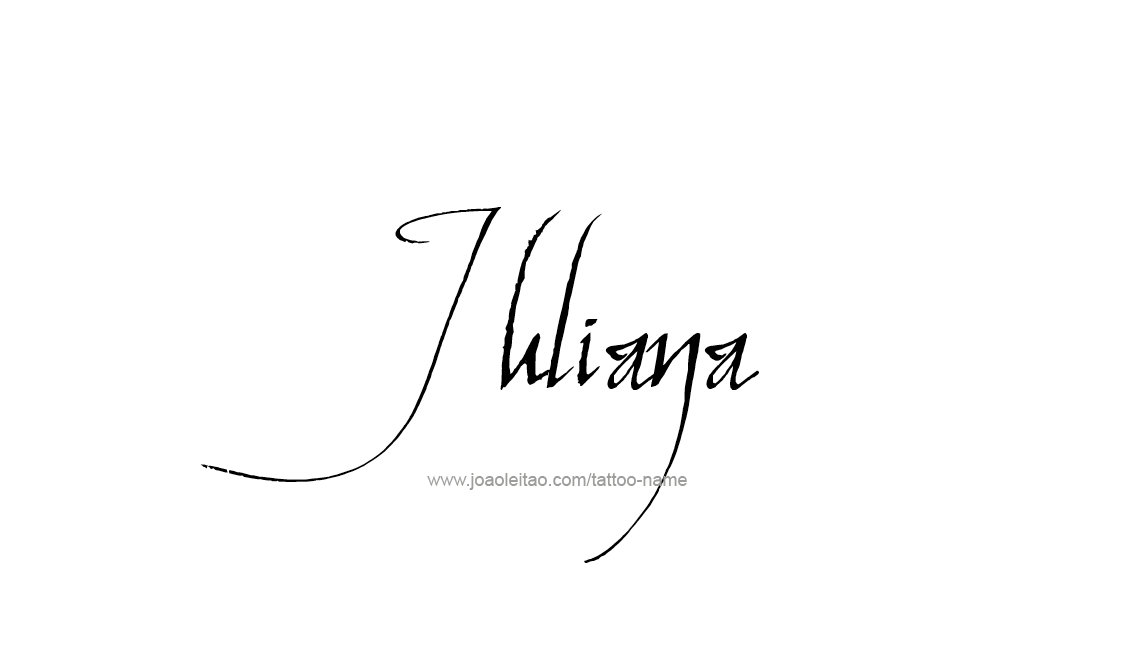 Calligraphy Juliana Name