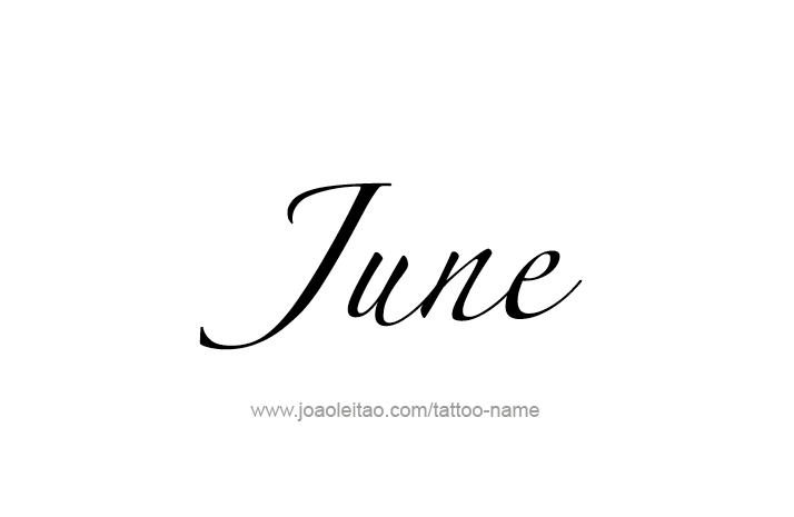 Tattoo Design Name June   