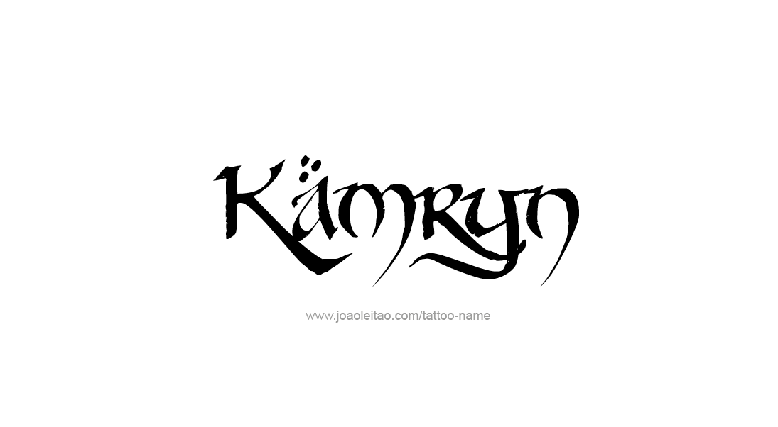 Tattoo Design Name Kamryn   