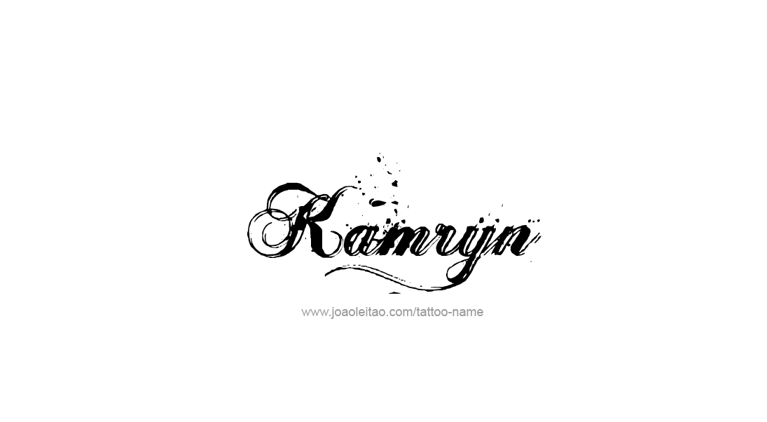 Tattoo Design Name Kamryn   