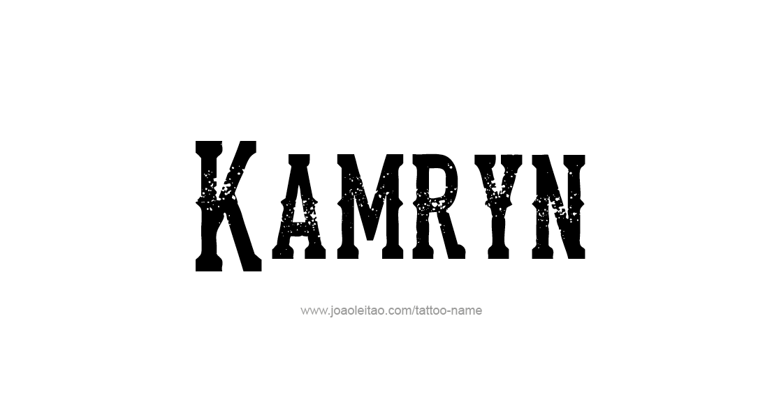 Tattoo Design Name Kamryn   