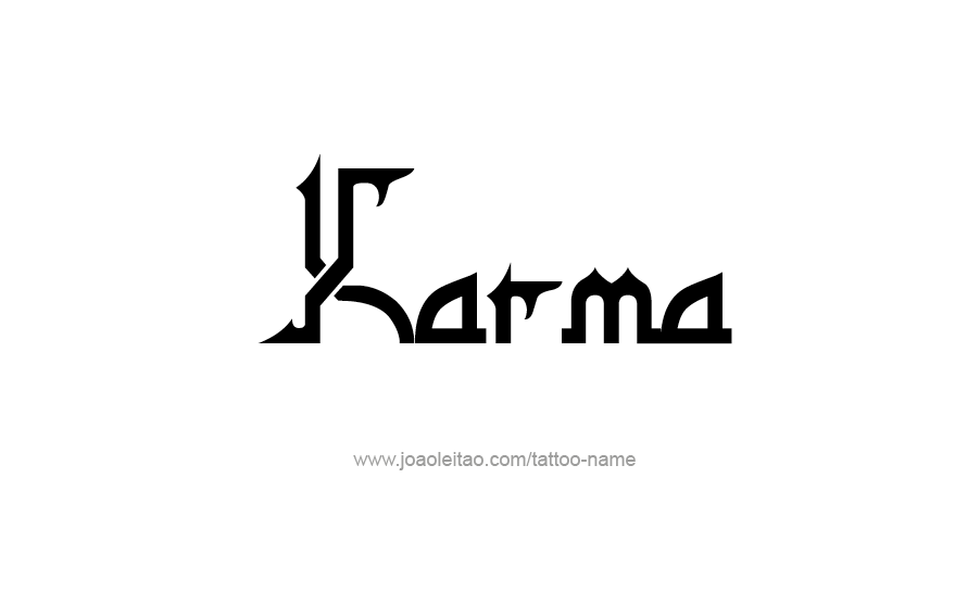Karma Temporary Tattoo set of 3 - Etsy