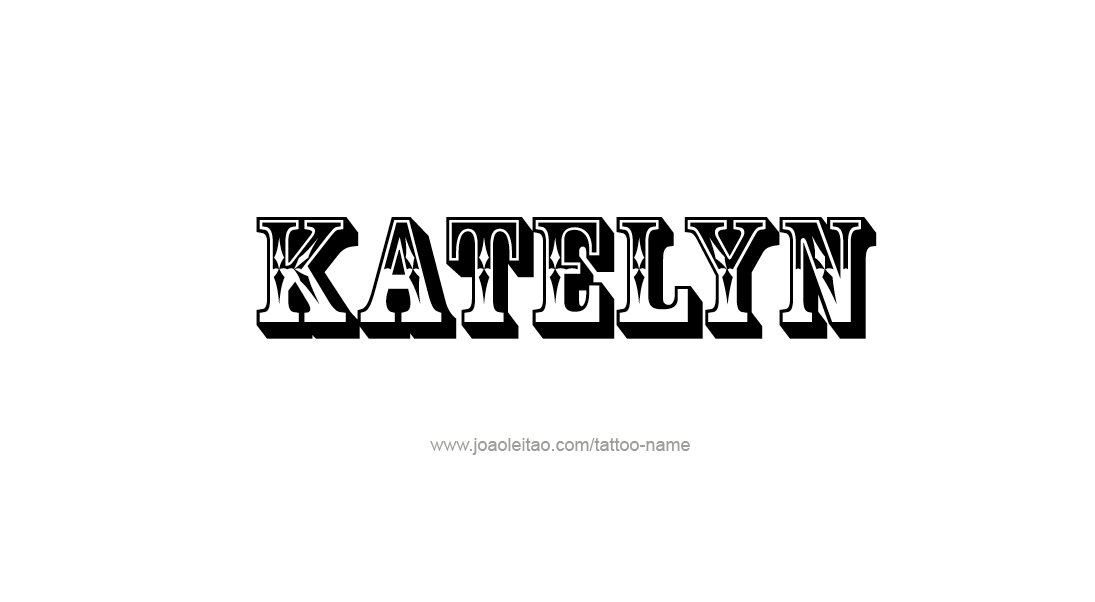 Katelyn Name Svg