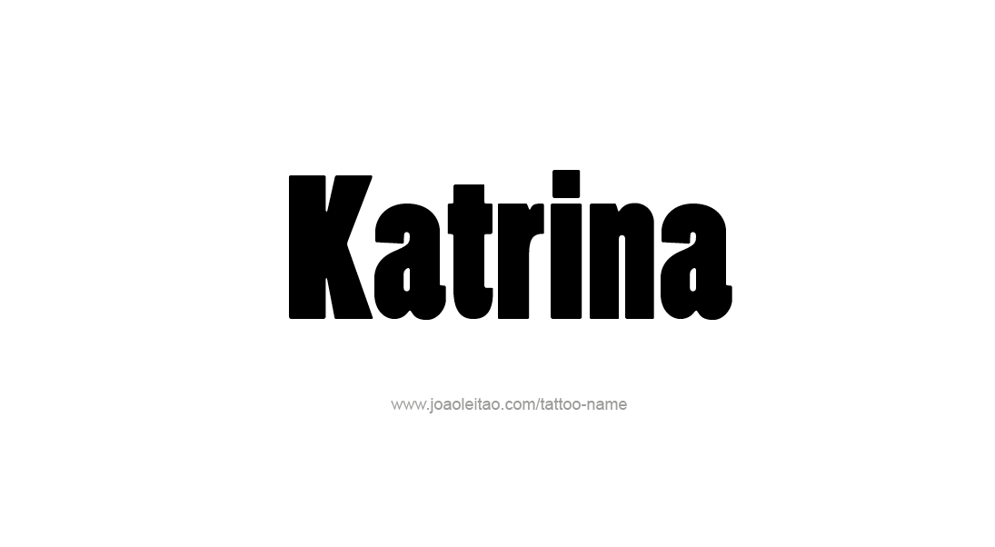 Katrina Name Tattoo Designs