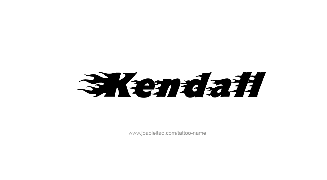 Tattoo Design Name Kendall   