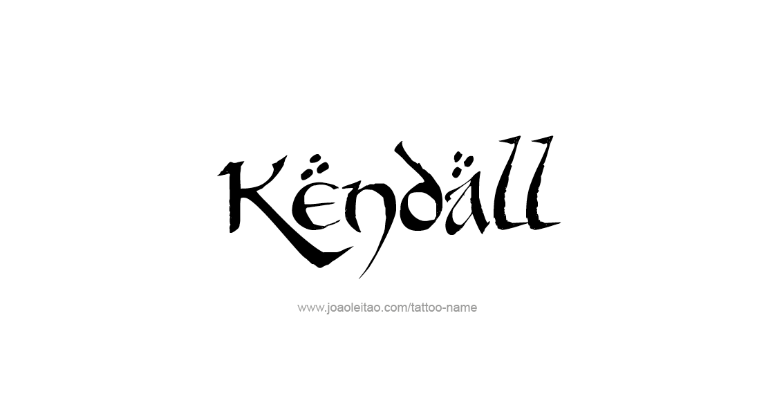 Tattoo Design Name Kendall   