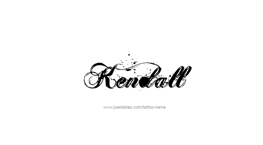 Tattoo Design Name Kendall   