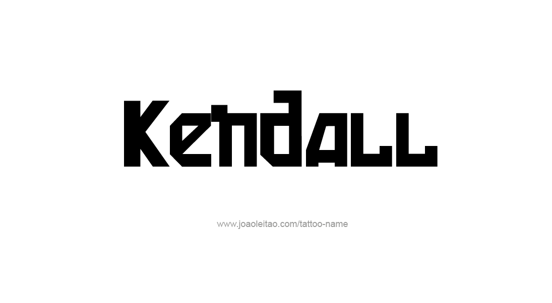 Tattoo Design Name Kendall   