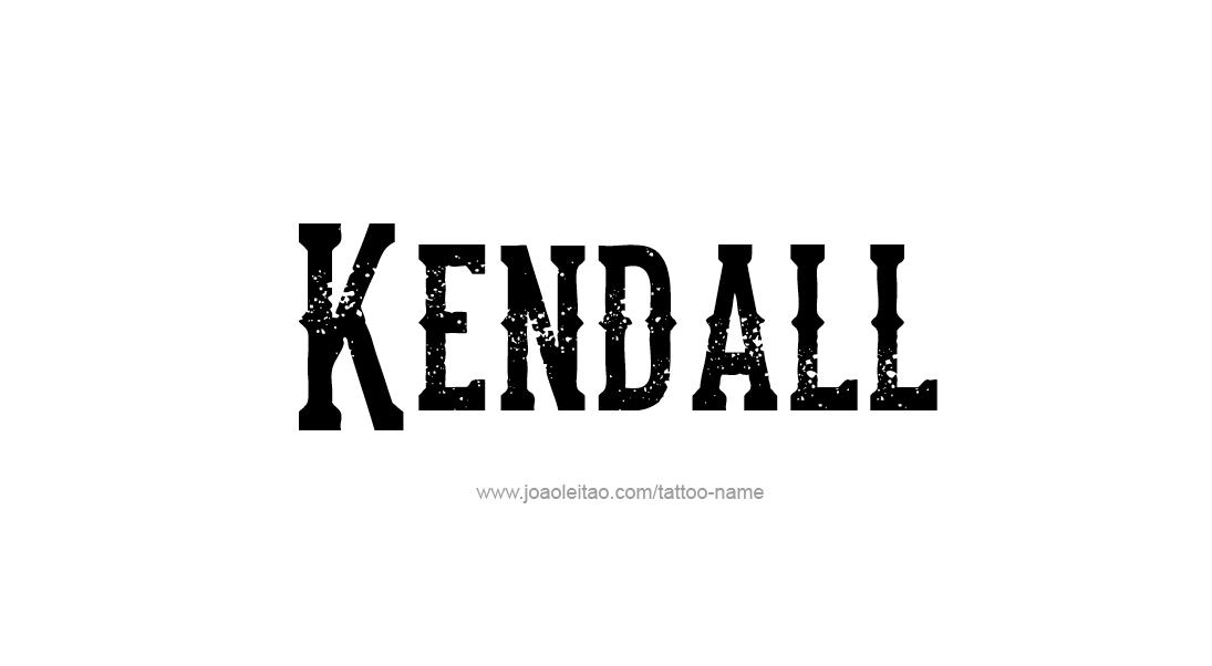 Tattoo Design Name Kendall   