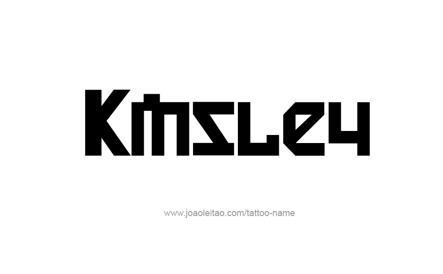 Kinsley Name Tattoo Designs