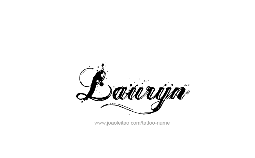 Lauryn Name Tattoo Designs